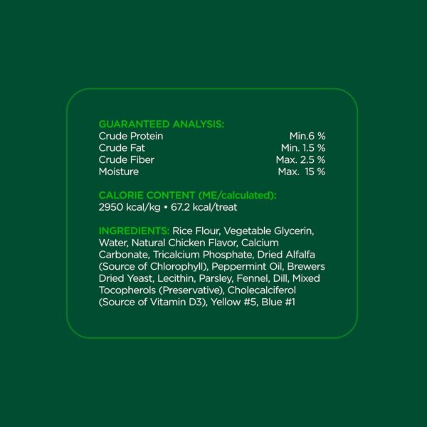 Minties Dental Chews for Dogs, 60 Count, Vet-Recommended Mint-Flavored Dental Treats for Medium Dogs 25-50 lbs, Dental Bones Clean Teeth, Fight Bad Breath, and Removes Plaque and Tartar