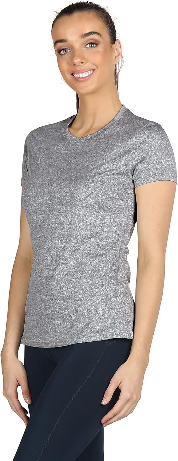 icyzone Workout Running Tshirts for Women - Fitness Athletic Yoga Tops Exercise Gym Shirts (Pack of 3)