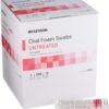 McKesson Oral Foam Swabs, Untreated, Gentle and Daily Oral Cleaning, Unflavored, 250 Count, 1 Pack