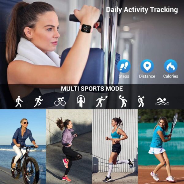 71OjqNiEj2L._AC_SL1200_.jpg Smart Watch for Android Phones iOS Waterproof Smart Watches for Women Men Sports Digital Watch Fitness Tracker Heart Rate Blood Oxygen Sleep Monitor Touch Screen Compatible Samsung iPhone