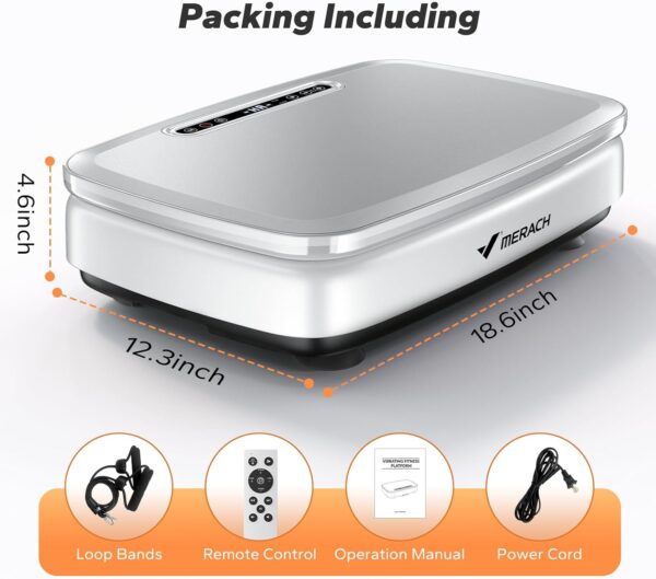 71OlXBdLfOL._AC_SL1500_.jpg MERACH Vibration Plate Exercise Machine, Vibration Plate for Lymphatic Drainage, Vibrating Plate Exercise Machine for Women Men, Workout Equipment for Home