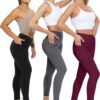 CHRLEISURE Leggings with Pockets for Women, High Waisted Tummy Control Workout Yoga Pants