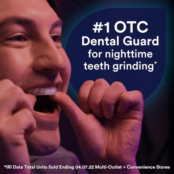 71Ou1mPAwaL._SL1500_.jpg DenTek Mouth Guard for Nighttime Teeth Grinding, Professional-Fit Dental Guard, 1 Count