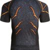 Red Plume Mens 3D Digital Printing Short Sleeve T-Shirt Outdoor Running Yoga Fitness Tight Shirt for Men