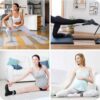 Jspupifip 10 Pairs Pilates Socks with Grips for Women, Pilates Crew Socks Bulk Non Slip Yoga Socks Home Hospital Grippy Socks for Yoga Pilates Barre Workout