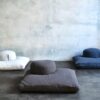 Meditation Cushion Set by renoo - Durable Comfortable Organic Cotton, Linen, Hemp - Modern Zafu Zabuton - Buckwheat Kapok Filled Floor Pillow Yoga Bolster in 15 Colors Washable Cover