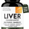 Sandhu's Liver Cleanse Detox & Repair Support | Supplement for Fatty Liver Health and Renew | 70 Veg Capsules | Milk Thistle Dandelion Root with 9 Herbal Minerals for Men & Women