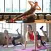 Pilates Ballet Barre Yoga Socks - Elutong 4 Pack Non Skid Slip Sticky Grippers Socks for Women