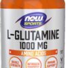 NOW Foods Sports Nutrition, L-Glutamine, Double Strength 1,000 mg, Amino Acid, 120 Veg Capsules