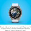 Garmin epix Pro (Gen 2) Sapphire Edition, 47mm, High Performance Smartwatch, Advanced Training Technology, Built-in Flashlight, Whitestone