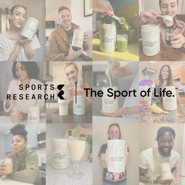 Sports Research­® Organic Collagen Peptides - Hydrolyzed Type I & III Collagen Protein Powder Made Sustainably from Grass-Fed Cows - Unflavored - 30 Servings