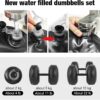 Water Filled Dumbbells Set - Water Filled Weights - Portable Travel Weights - Weights Adjustable Dumbbells - Portable Fitness Equipment - Strength Training - Fitness and Shaping