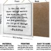 Yoga Decor Sign, Inspirational Buddha Meditation Decor for Home Zen Room, Studio Yoga Decoration for Bedroom Office, Spiritual Gifts for Women Meditation Lover Yoga Lover Yoga Instructor Teacher