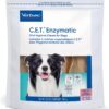 C.E.T. Enzymatic Oral Hygiene Chews for Dogs - Plaque & Tartar Control - Single Layer Beefhide with Exclusive Dual-Enzyme System & Tasty Chicken Flavor - Easy to Give Dog Dental Chew