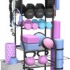 Dumbbell Rack, Home Gym Storage for Dumbbells Kettlebells Yoga Mat & Strength Training Equipments, Weight Rack with Peg Board Organizer, Workout Storage Gym Organizer Gym Equipment Storage