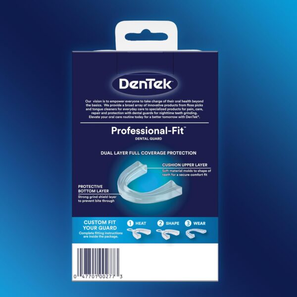 71PnemQtHnL._SL1500_.jpg DenTek Mouth Guard for Nighttime Teeth Grinding, Professional-Fit Dental Guard, 1 Count