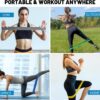 Resistance Loop Exercise Bands for Working Out, Fitness Elastic Bands, Workout Bands for Home Gym, Stretching, Yoga, Pilates, Physical Therapy (5pcs Set)
