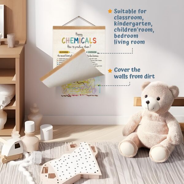 ZTGDA Happy Chemicals Poster, Mental Health Poster, Motivational Wall Art Decor, Therapy Office Decor, Counseling Office Must Haves, School Counselor Supplies, Calm Down Corner Wall Art Decor