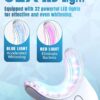Teeth Whitening Kit for Sensitive Tooth: 35% Carbamide Peroxide White Gel Pens LED Light Whitener with Dental Mouth Trays Professional Bright Brace Oral Care Product System for Home Work Travel