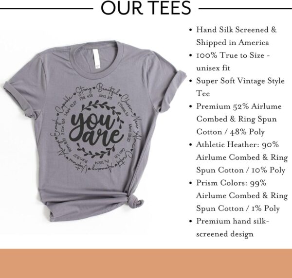 Love in Faith | You are Short Sleeve | Christian T-Shirts for Women | Faith-Based Apparel | Christian Gifts