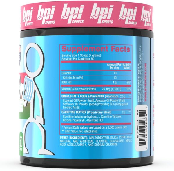 BPI Sports CLA+Carnitine–Conjugated Linoleic Acid–Weight Loss Formula –Metabolism, Performance, Lean Muscle–Caffeine Free–For Men & Women–Watermelon Freeze–50 servings – 12.34 oz.(Packaging May Vary)