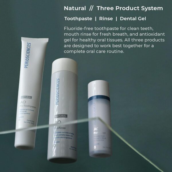 PerioSciences Natural Oral Care Kit - Toothpaste, Mouthwash, Gel