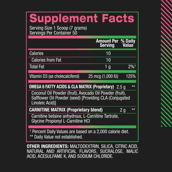 BPI Sports CLA+Carnitine–Conjugated Linoleic Acid–Weight Loss Formula –Metabolism, Performance, Lean Muscle–Caffeine Free–For Men & Women–Watermelon Freeze–50 servings – 12.34 oz.(Packaging May Vary)