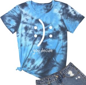 BLACKMYTH Women's T-Shirts Cotton Funny Graphic Design Casual Short Sleeve Top Tees