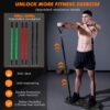 71QH8R5y9CL._AC_SL1500_.jpg KUYOU Portable Home Gym Workout Equipment, Push Up Board, Pilates Bar & Fitness Accessories with Resistance Bands for Upper Body Strength Training Full Body Workout at Home
