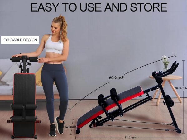 71QIIsf9rvL._AC_SL1500_.jpg KESHWELL Ab Workout Machine,Core Abs Exercise Equipment for Home Gym,Adjustable Sit Up Bench Strength Training Abdominal Cruncher,Foldable Core Workout Machine with Resistance Bands&LCD Display