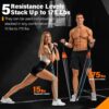 Resistance Bands, Heavy Exercise Bands with Handles, Fitness Bands for Working Out, Workout Bands for Men and Women, Weight Bands Set for Muscle Training, Strength, Yoga, Home Gym Equipment
