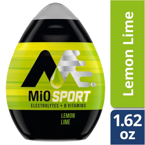 Mio Sport Liquid Water Enhancer, Lemon Lime, 1.62 Ounce, (Pack of 4)