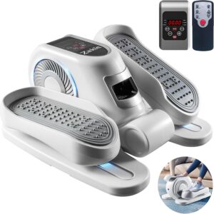 Zakle Under Desk Elliptical Machine, Ellipse Leg Exerciser w/Remote Control & 12 Adjustable Speeds, Noiseless Ellipse Leg Exerciser, Fully Assembled Elliptical Training Machine