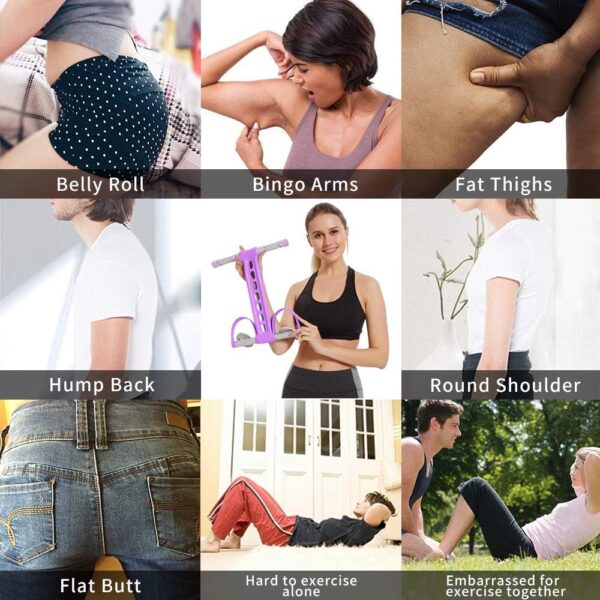 Yoga Pedal Resistance Band Elastic Pull Rope Fitness Sit-up Exercise Equipment at Home Gym Arm Abs Workout Equipment Leg Stretching Equipment