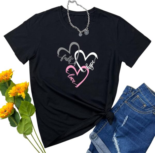 YITAN Women Graphic Tees Casual Soft Cotton T Shirts