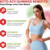 Keto ACV Gummies Advanced Weight Loss - ACV Keto Gummies for Weight Loss for Women and Men - Keto Gummies Supplement - Detox & Cleanse, Digestion - Apple Cider Vinegar - 1 Pack