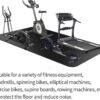 71QVIki3pDL._AC_SL1500_.jpg Large Exercise Mat,Exercise Equipment Mat,Treadmill Mat, Exercise Bike Mat, Workout Mats for Home Gym Mats Gym Flooring Rubber Workout Mat Fitness Mat Large Yoga Mat Cardio Mat for Weightlifting, Jump Rope, Non-slipping