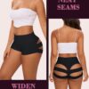 Scrunch Booty Shorts for Women V Back High Waisted Yoga Shorts Cut Out Rave Bottoms Butt Lifting Short Mini Hot Pants