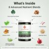 ACTIVATEDYOU Morning Complete Daily Wellness Greens Superfood Drink Mix for Gut Health w/Prebiotics, Probiotics, Antioxidants, Green Superfoods, 10 Billion CFUs, 30 Servings (Apple Cinnamon)
