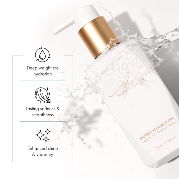 Goldie Locks Ultra Hydrating Leave-In Conditioner | Strengthens Hair & Detangles Unruly Hair | Gives All Day Hydration & UV Protection | Extension & Hair Color Safe, 5.1 Fl Oz