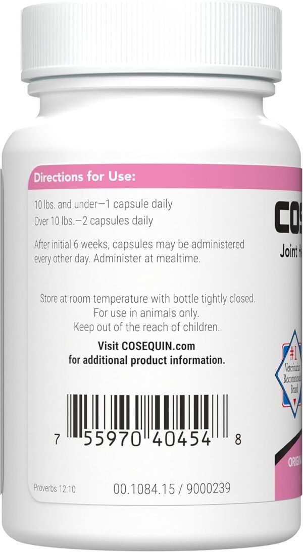 Nutramax Laboratories Cosequin Joint Health Supplement for Cats - With Glucosamine and Chondroitin, 80 Capsules