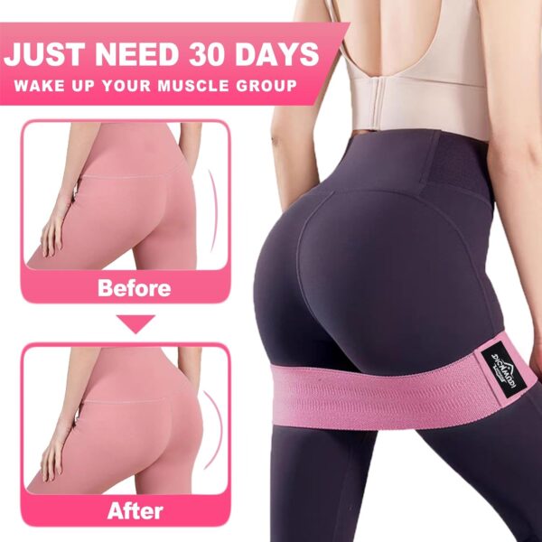 Fabric Resistance Bands for Working Out, 3Pack or 6Pack Non-Slip Exercise Bands for Women and Men, Fabric Booty Bands for Home, Exercise Fitness, Pilates, Stretching