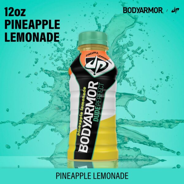 BODYARMOR Sports Drink Dude Perfect Pineapple Lemonade, 12 fl oz, 24 Pack