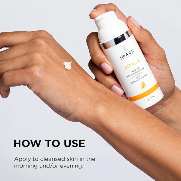 IMAGE Skincare, VITAL C Hydrating Intense Moisturizer, Lightweight Face Lotion with Hyaluronic Acid and Shea Butter, for Dry Skin, 1.7 fl oz.