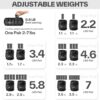 Sportneer Adjustable Ankle Weights for Women and Men 7 lbs/Pair Adjustable Leg Weights with Secure Straps, Strength Training Weighted for Yoga, Walking, Running, Aerobics, Gym, Physical Therapy