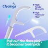 cleaings® 15Pcs Mini Disposable Tongue Brushes with Cleaning Paste Beads and Floss Picks, Tongue Cleaners, Reduce Bad Breath, Tongue Scraper-Mix Flavor (Pack of 5)