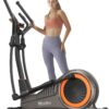 Niceday Elliptical Machine, Elliptical Exercise Machine for Home with Hyper-Quiet Magnetic Driving System, Elliptical Trainer with 15.5IN-18IN Stride, 16 Resistance Levels, 400LBS Loading Capacity