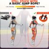 71R6KlJjdxL._AC_SL1500_.jpg Jump Rope, Weighted Jump Rope for Men Women, Adjustable 1lb Heavy Skipping Ropes, Suitable for Boxing, Cardio, Home Fitness, Training Muscle, Home Gym Workout Equipment, Full Body Exercise at Home