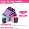 Fabric Resistance Bands for Working Out - Exercise Bands for Women and Men, Booty Bands for Legs and Butt, Yoga, Pilates, Rehab, Fitness and Home Workout