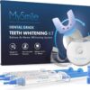MySmile Teeth Whitening Kit with LED Light, 10 Min Non-Sensitive Fast Teeth Whitener with 3 Carbamide Peroxide Teeth Whitening Gel, Helps to Remove Stains from Coffee, Smoking, Wines, Soda, Food